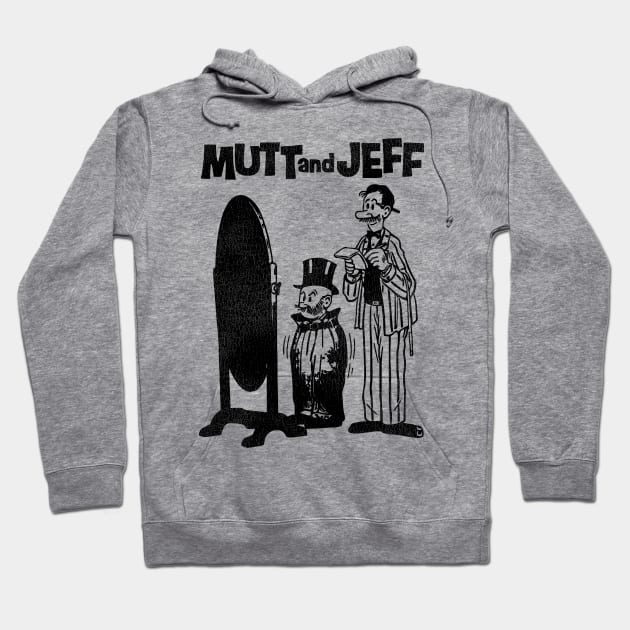 Mutt and Jeff Hoodie by darklordpug